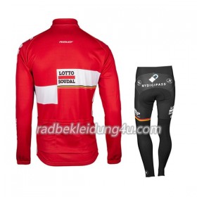 Set Langarmtrikot + Radhose Lange 2017 Lotto Soudal Kinder N001